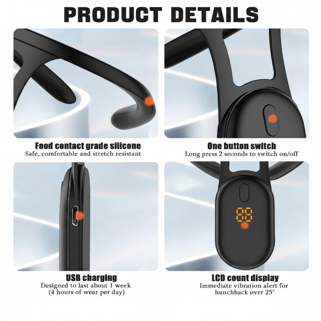 Smart Posture Corrector – Adjustable Back & Shoulder Support for Everyday Use