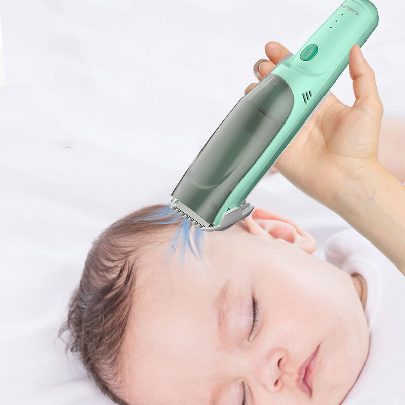 Baby Hair Clipper with Vacuum – Quiet Electric Trimmer for Kids & Infants