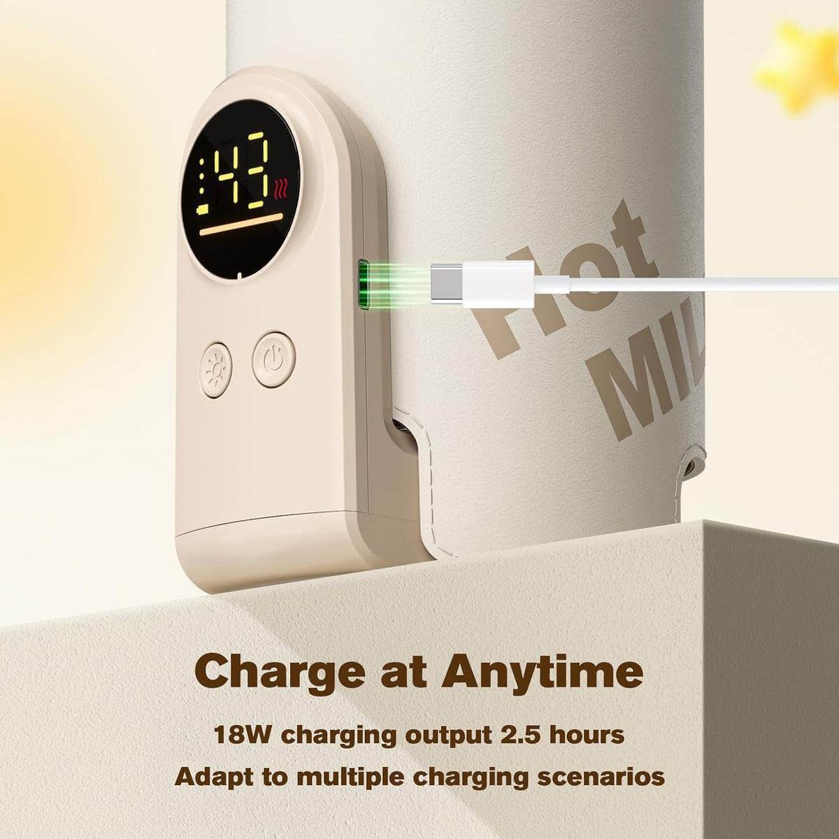 Portable Baby Bottle Warmer – 6-in-1 Travel Milk Warmer & Bottle Heating System