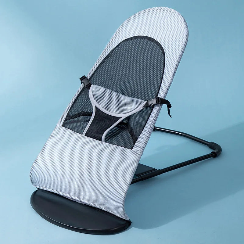 Baby Rocking Chair – Foldable Infant Soothing Rocker with Comfortable Mesh Seat