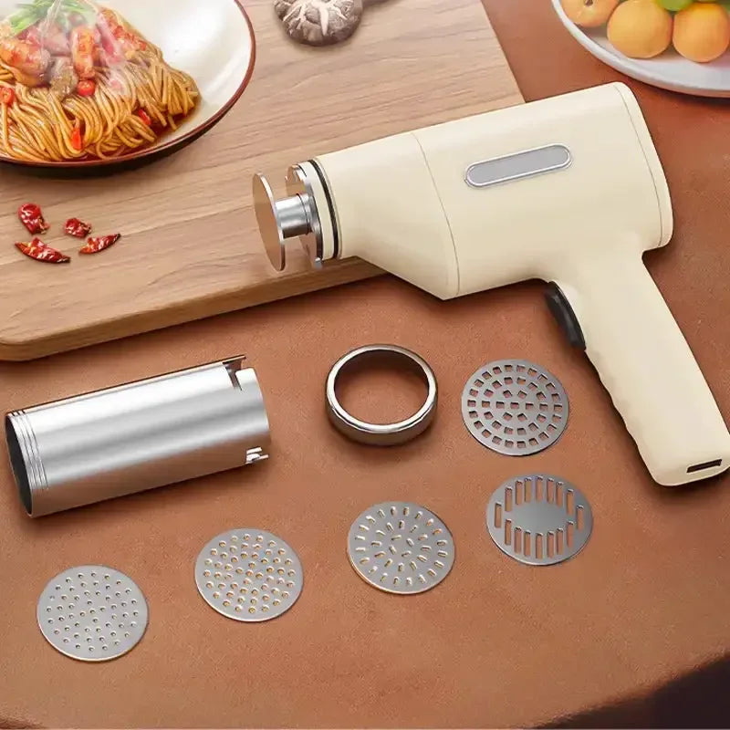 6-in-1 Automatic Handheld Pasta Maker – Electric Noodle Machine for Homemade Pasta