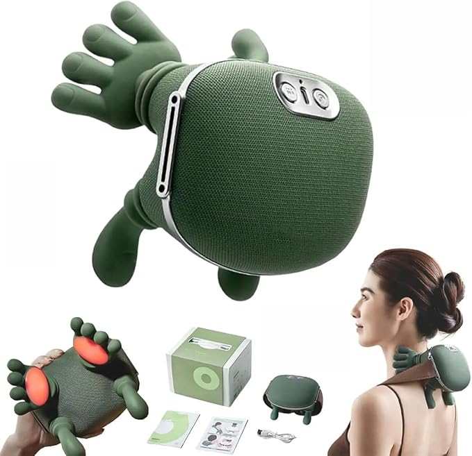 Deep Tissue Back & Neck Heat Massager – Heated Shoulder, Neck & Body Massage Tool