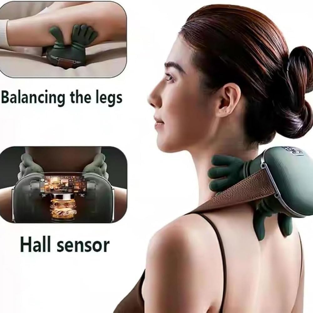Deep Tissue Back & Neck Heat Massager – Heated Shoulder, Neck & Body Massage Tool