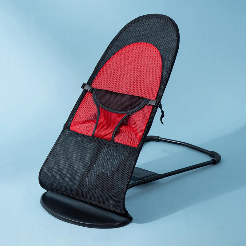 Baby Rocking Chair – Foldable Infant Soothing Rocker with Comfortable Mesh Seat