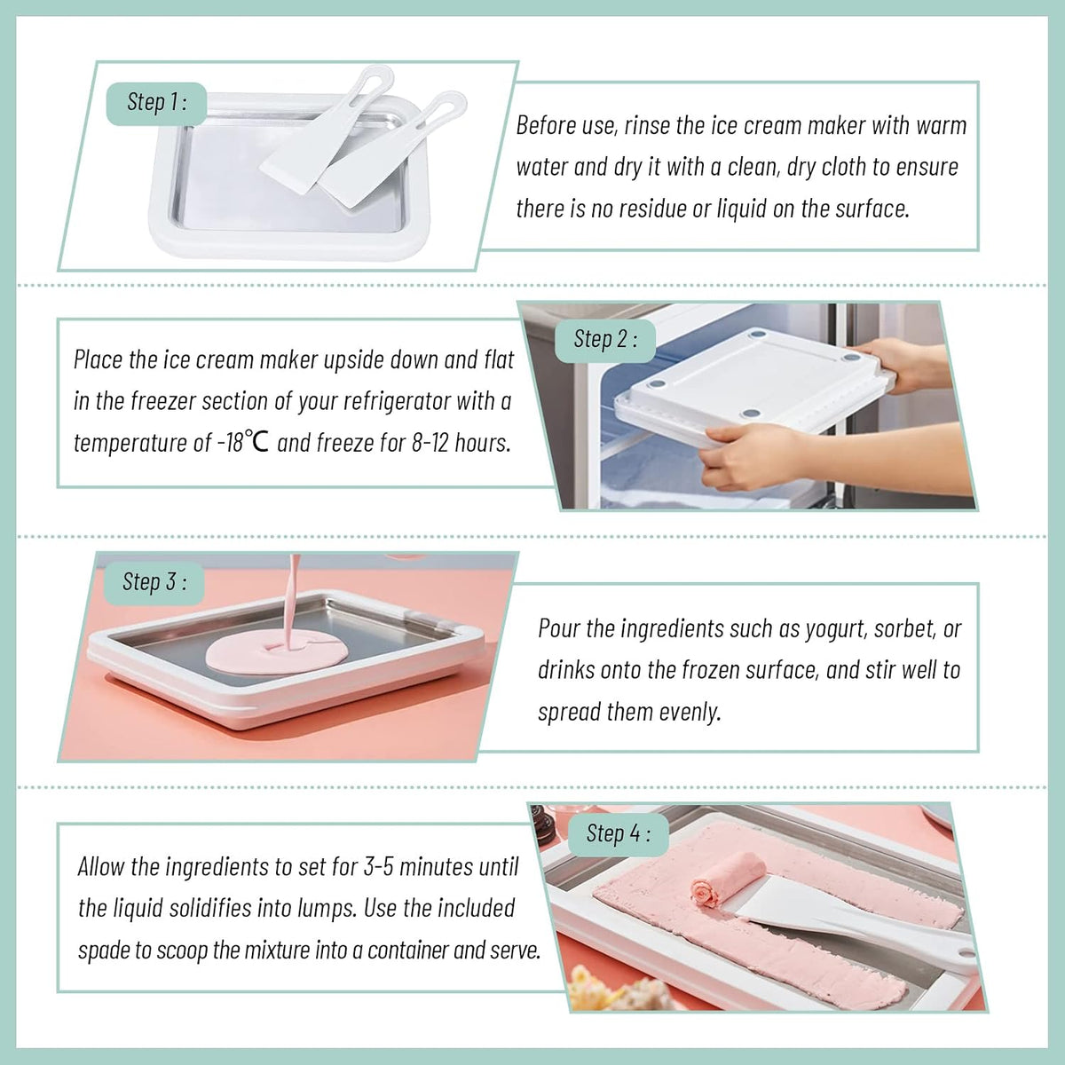 Portable Multipurpose DIY Instant Ice Cream Maker
