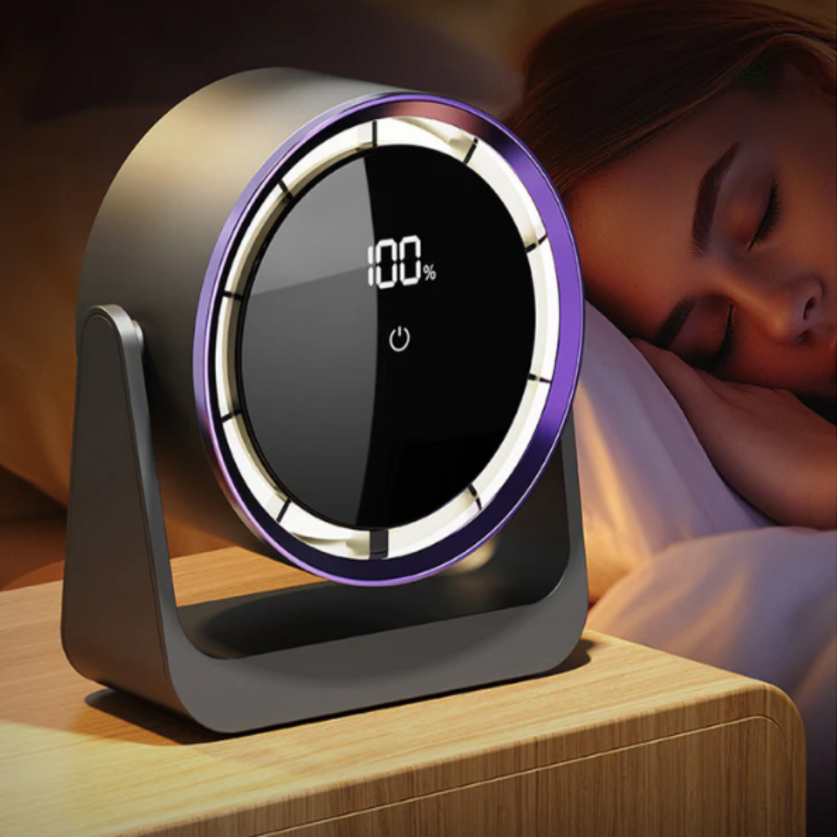 Air Circulation Mini Wireless Desk Fan – Portable Rechargeable Table Fan