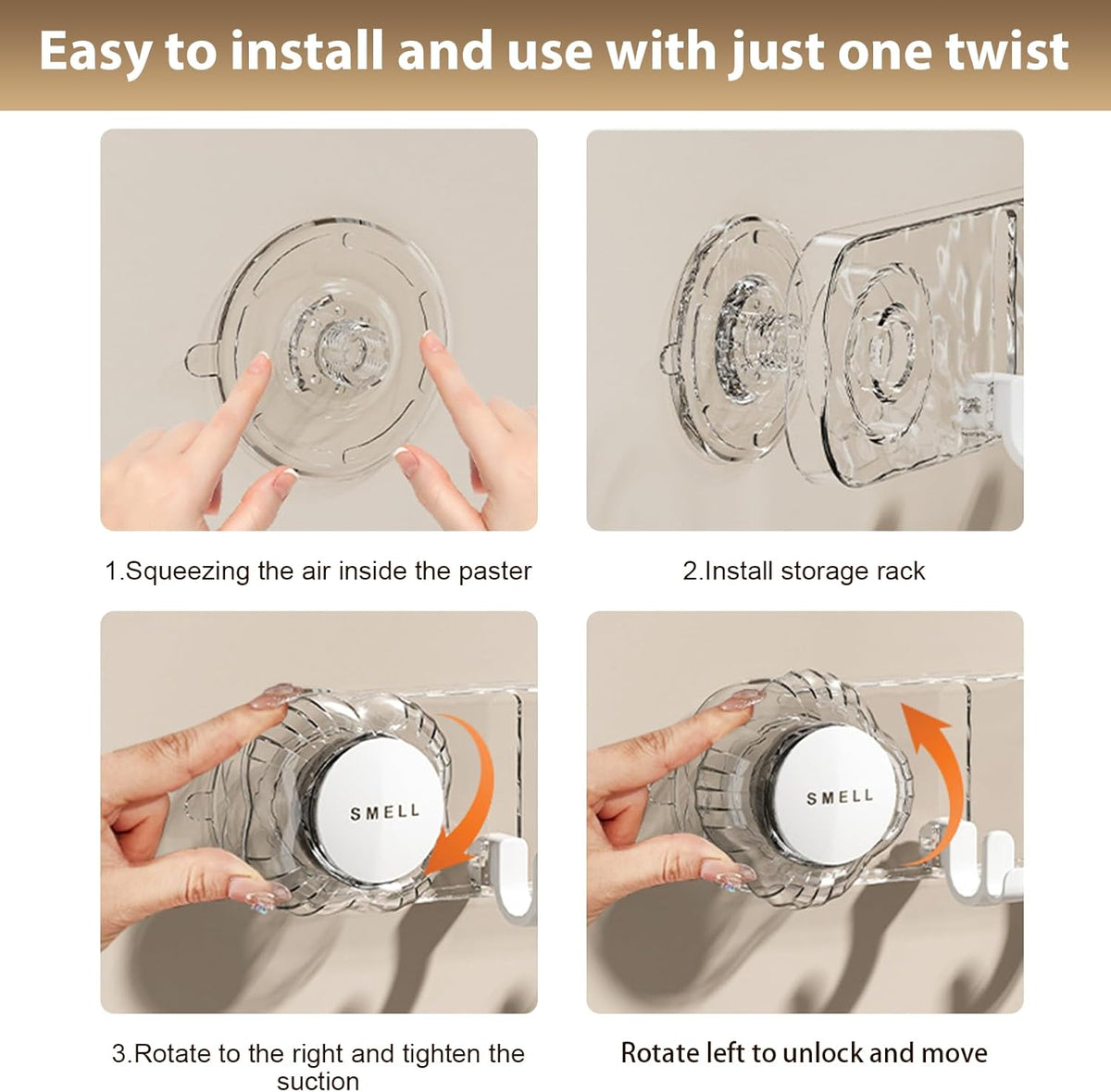 Heavy-Duty Wall-Mounted Suction Hooks – Reusable Vacuum Storage Hooks for Home