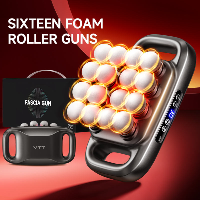 Handheld Deep Tissue Muscle Massager – 16-Head Electric Body Massage Tool