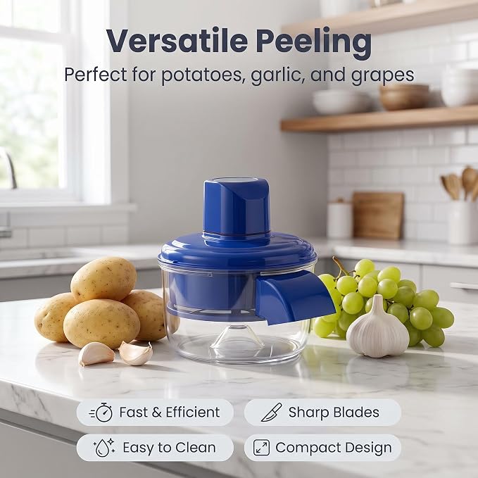 Automatic Electric Fruit & Vegetable Peeler – Rechargeable Kitchen Peeling Tool