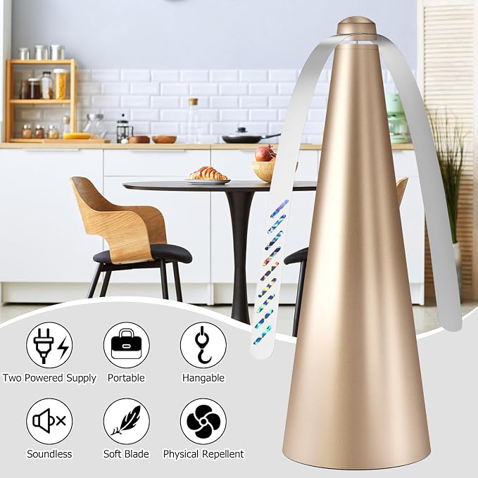 Automatic Fly Repellent Fan – Portable Fly & Insect Repellent for Home & Kitchen