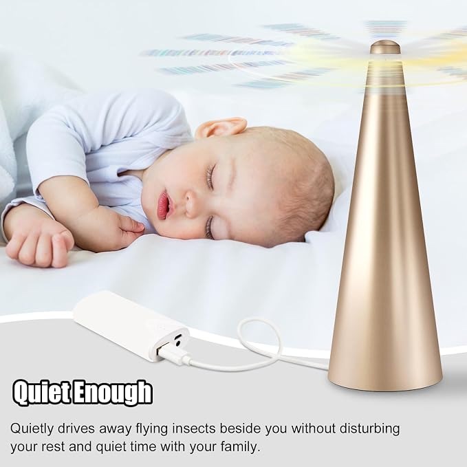 Automatic Fly Repellent Fan – Portable Fly & Insect Repellent for Home & Kitchen