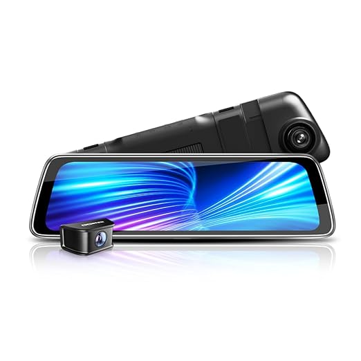 Dual Lens Dash Camera Mirror – Front & Rear Car Driving Recorder