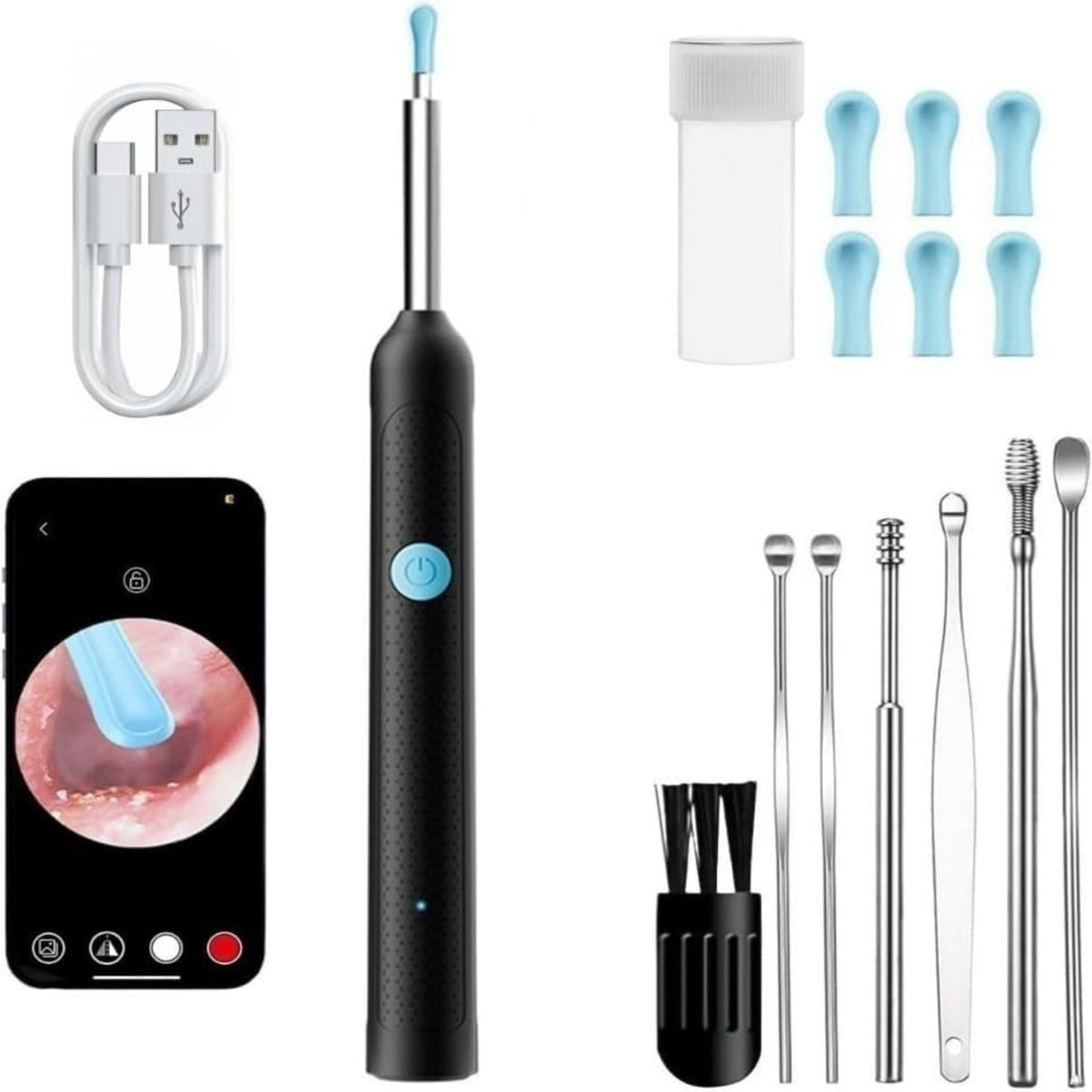 HD Wireless Ear Wax Removal Camera – Smart Visual Ear Cleaning Tool