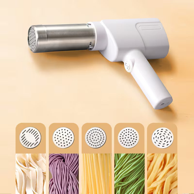 6-in-1 Automatic Handheld Pasta Maker – Electric Noodle Machine for Homemade Pasta