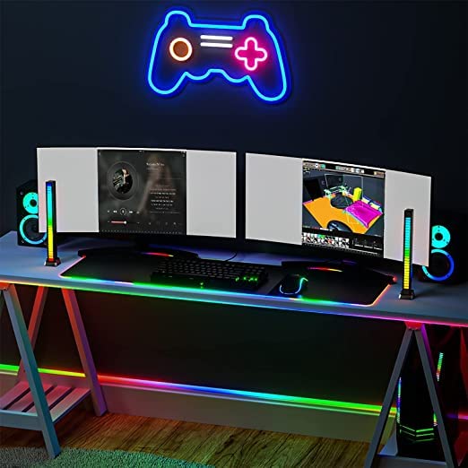 Smart RGB Rhythm Sound Bar – LED Music Sync Speaker for Home & Gaming