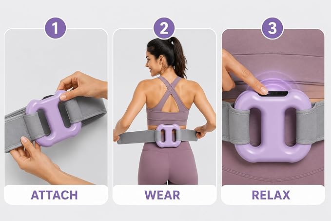 Vibrating Fascia Ring Massage Gun – Portable Muscle Massage & Relaxation Tool