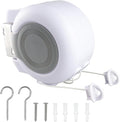 Wall Mount Retractable Double Clothesline – Adjustable Space-Saving Laundry Drying Rack