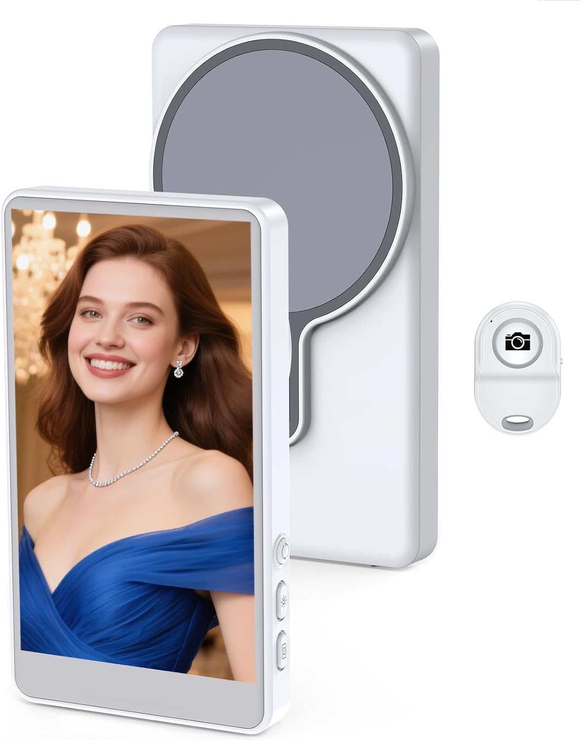Wireless Magnetic Selfie Screen – Portable Rear Camera Monitor for iPhone Content Creation