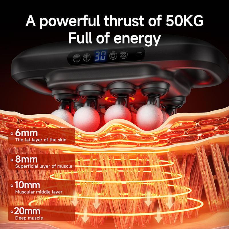 Handheld Deep Tissue Muscle Massager – 16-Head Electric Body Massage Tool