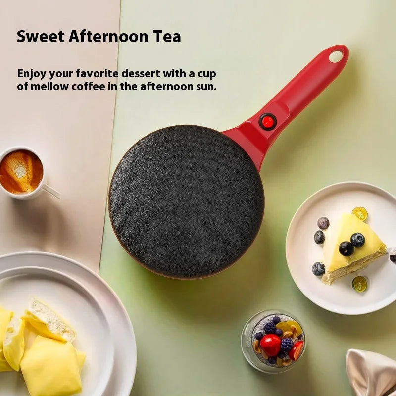 Electric Pancake Maker with Non-Stick Coating – Easy Home Breakfast & Crepe Maker